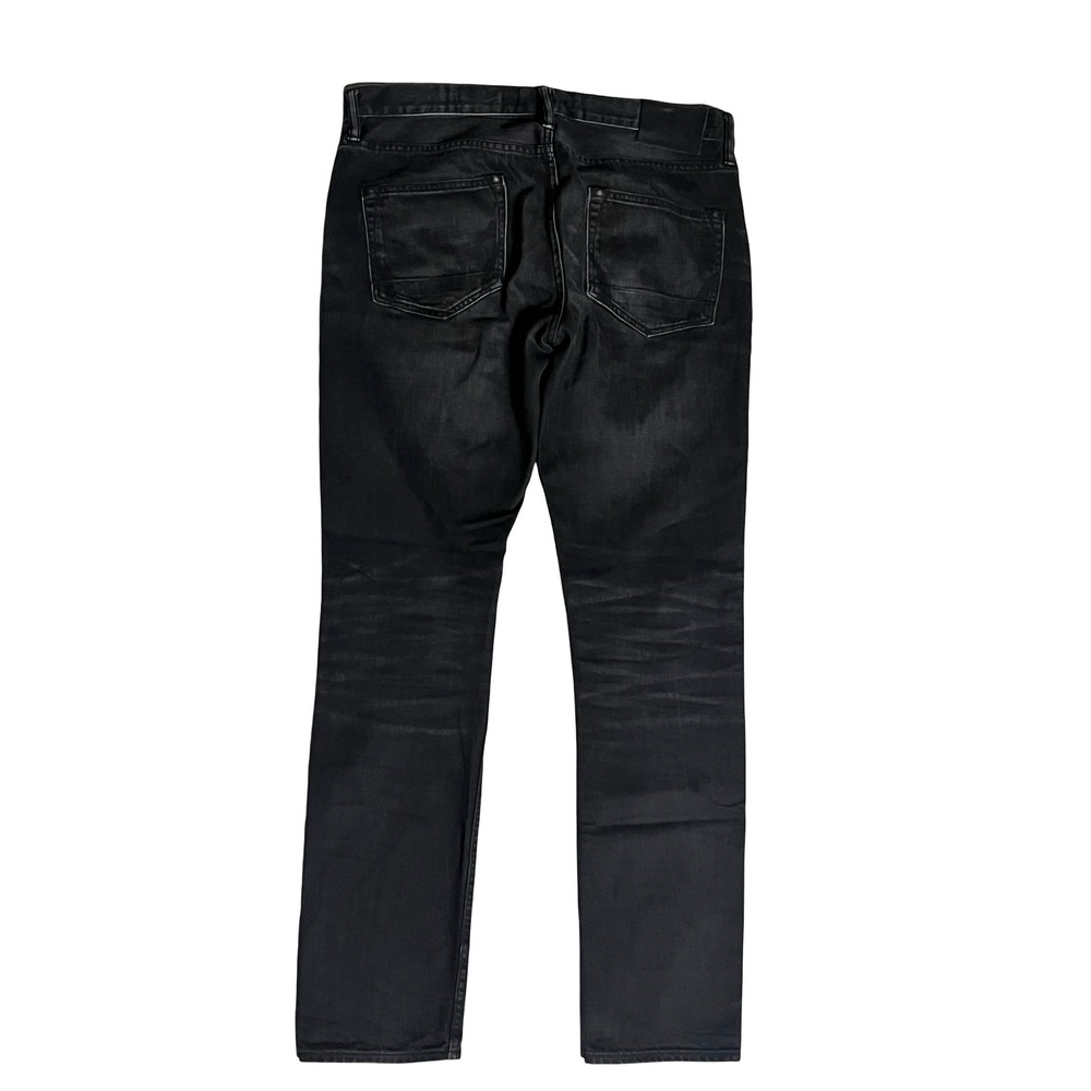 AllSaints Pistol Jeans Mens 34 Washed Black Slim Fit Denim Button Fly W32 L32